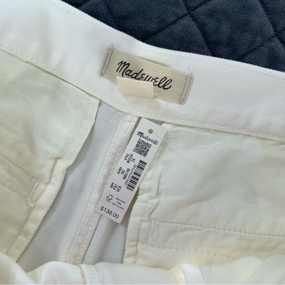 Madewell The Harlow Wide Leg Trouser Jean Size 29 Cream High Rise Relaxed Fit CL - Picture 6 of 14